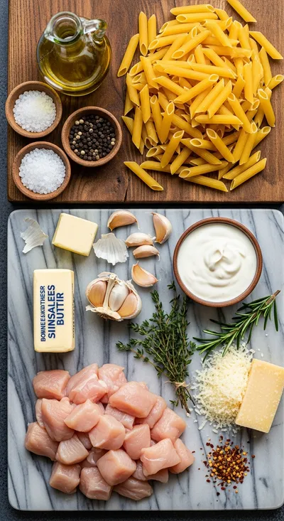 Cowboy Butter Chicken Pasta - cooking process