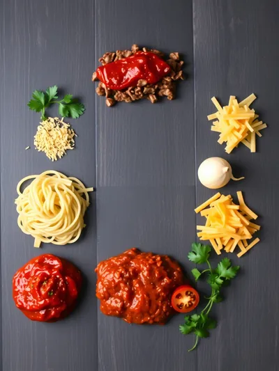 Cowboy Spaghetti – Hearty One-Pot Meal - ingredients preparation
