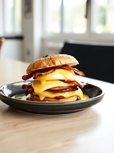 Crack Breakfast Sliders – Turkey Bacon, Egg & Cheese - ready to serve