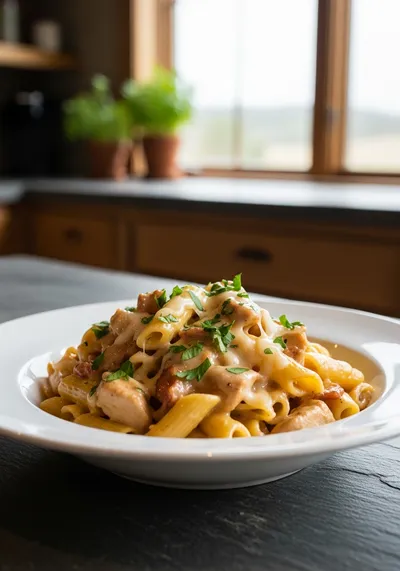 Comforting Crack Chicken Pasta