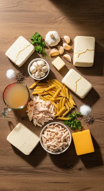 Crack Chicken Penne – Creamy Comfort Pasta - cooking process