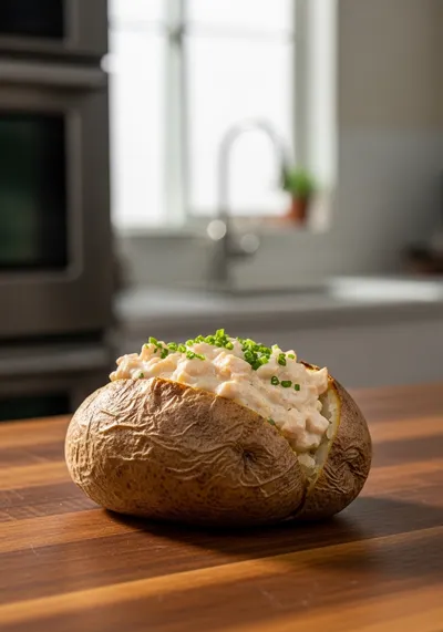 Crack Chicken Stuffed Baked Potatoes