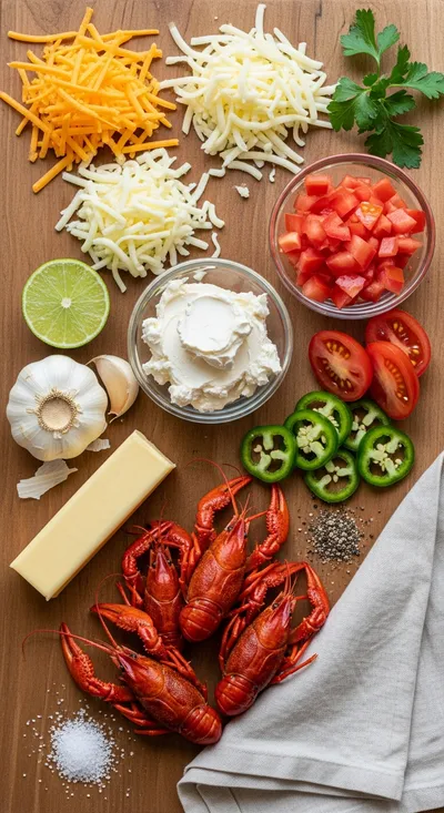 Crawfish Queso Recipe - cooking process