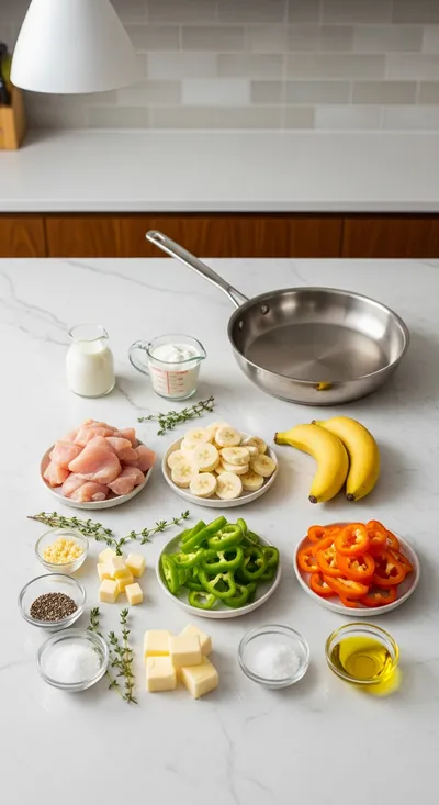 Creamy Banana Pepper Chicken Skillet – Quick & Easy - cooking process