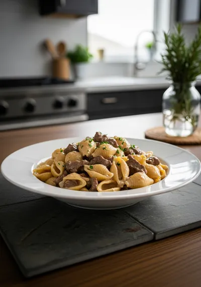 Creamy Beef and Shells – Irresistible Comfort Food
