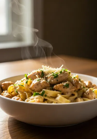 Creamy Garlic Parmesan Chicken Pasta