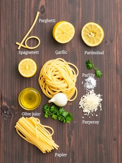 Creamy Lemon Pasta – Easy No‑Cream, No‑Butter Recipe - ingredients preparation