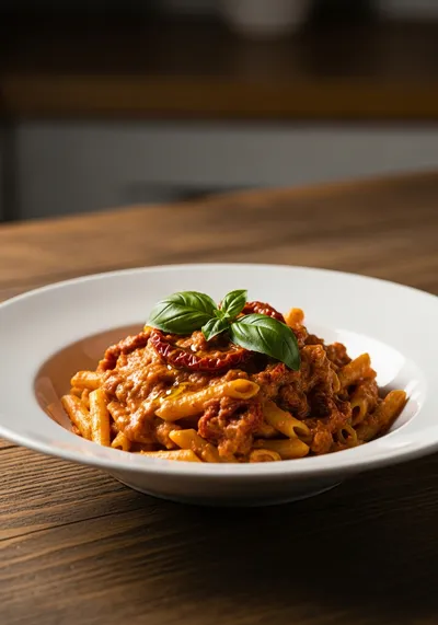 Creamy Sun-Dried Tomato Vegan Pasta