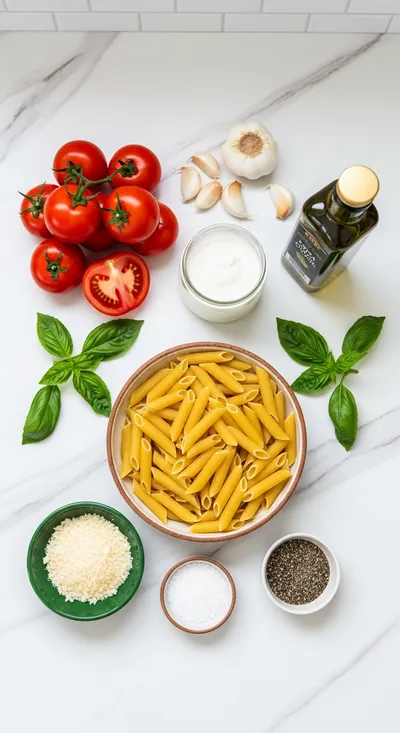Creamy Tomato Garlic Pasta – Easy Weeknight Dinner - cooking process
