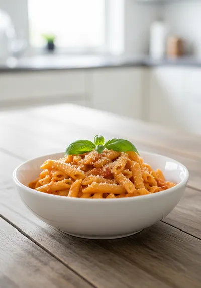 Creamy Tomato Garlic Pasta – Simple, Cheesy & Delicious