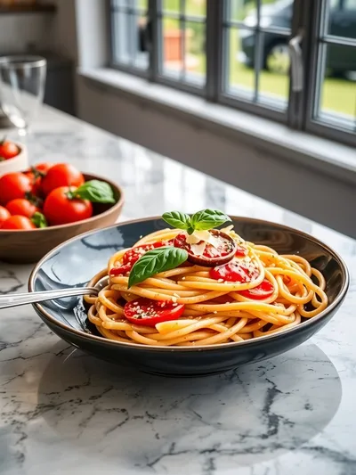 Creamy Tomato Garlic Pasta – Easy Weeknight Dinner - ready to serve