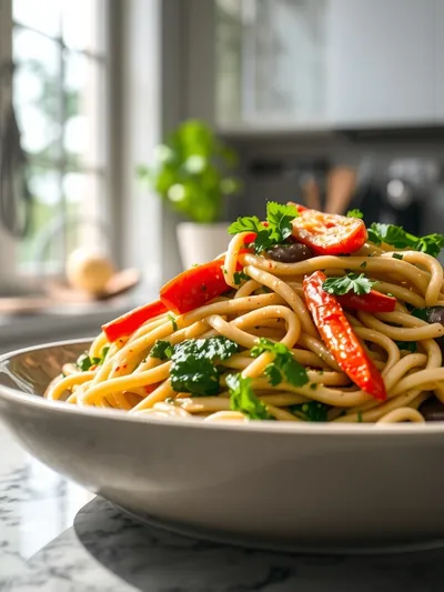 Creamy Veggies and Noodles