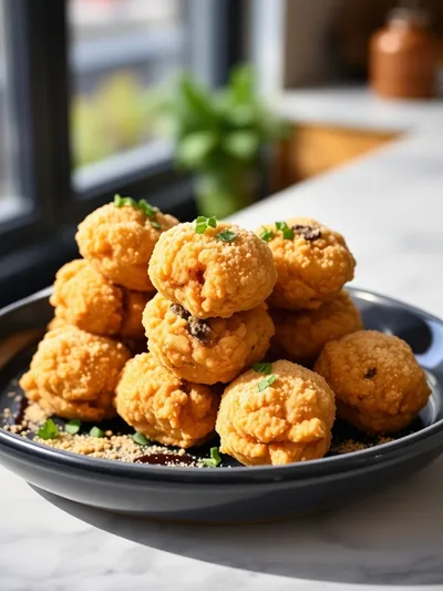 Crispy Air Fryer Churro Bites - cooking process