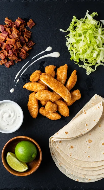 Crispy Bacon Chicken Ranch Wraps – Simple & Delicious - cooking process