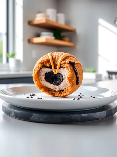 Deep Fried Oreos Recipe - cooking process