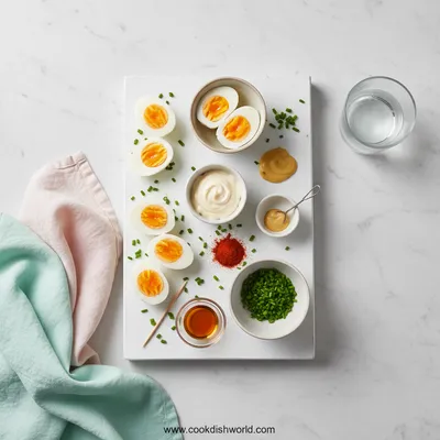 Deviled Egg Chicks – Cute Breakfast Bite - cooking process