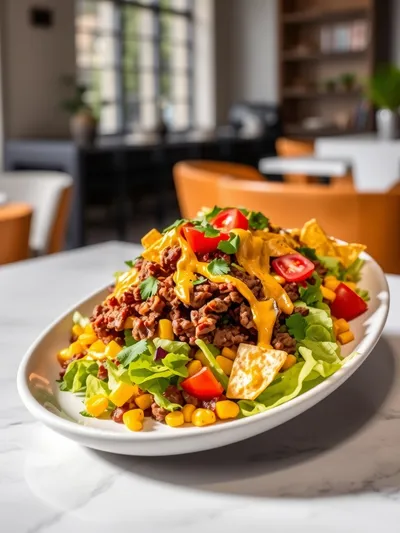 Simple Doritos Taco Salad - ready to serve
