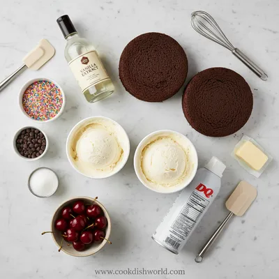 DQ Ice Cream Cake Recipe - cooking process