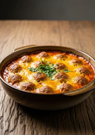 Dump and Bake Meatball Casserole