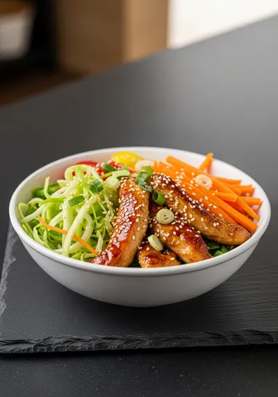 Egg Roll Bowls with Chicken & Cabbage