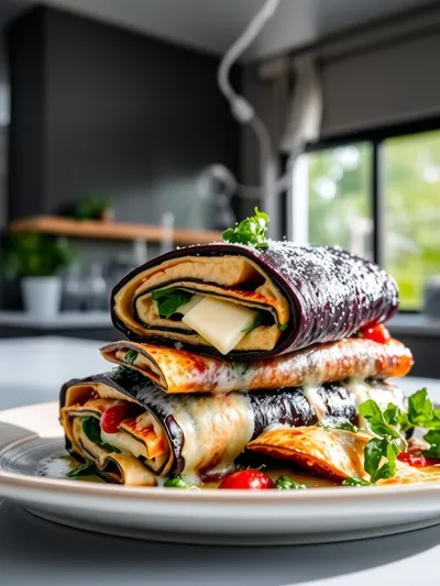 Healthy Eggplant Rollatini