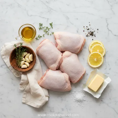 French Baked Chicken - cooking process