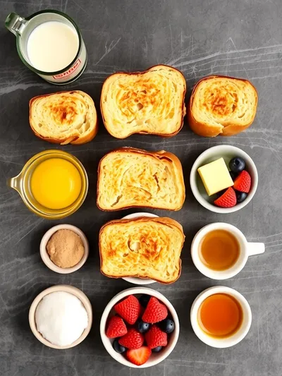 Best French Toast Roll Ups - ingredients preparation