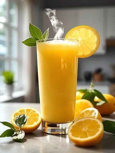 Fresh Lemon Ginger Detoxifying Smoothie