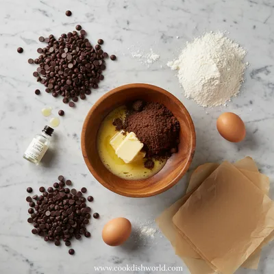 Fudgy Chewy Browkies Recipe - cooking process