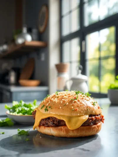 Garlic Parmesan Cheeseburger Bombs