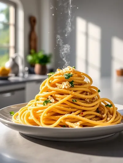 Garlic Parmesan Pasta – 5 Ingredients, 20 Minutes