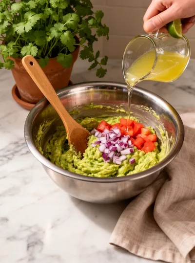 Best Guacamole Recipe - cooking process