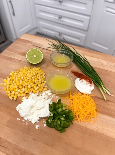 Creamy Crack Corn Dip - ready to serve
