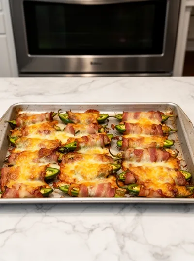 Turkey Wrapped Jalapeno Poppers – Quick & Easy - cooking process