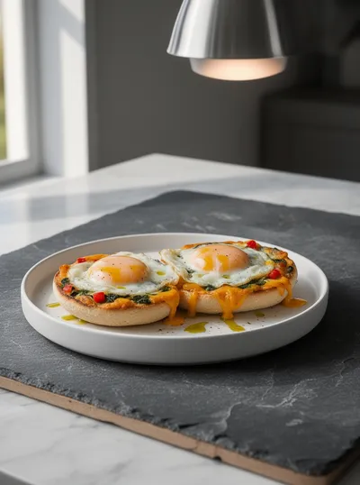 English Muffin Breakfast Pizza