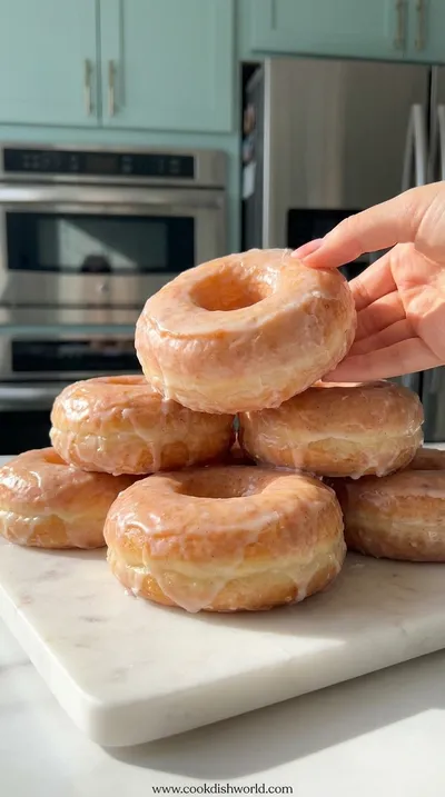 Glazed Donuts With Milk Bread Dough