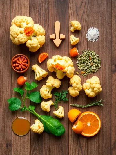 Glazed Orange Cauliflower Chicken – Vegan Main Dish - ingredients preparation