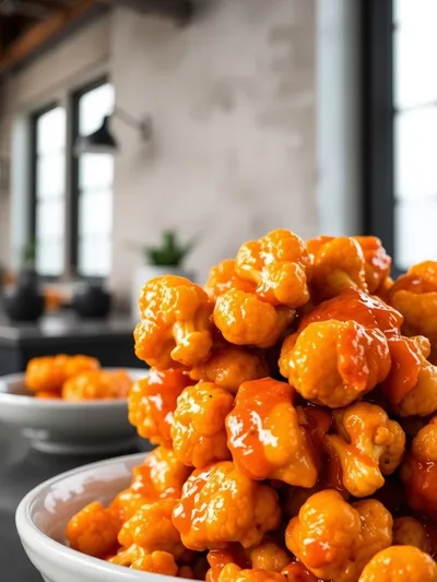 Glazed Orange Cauliflower Chicken – Vegan Main Dish