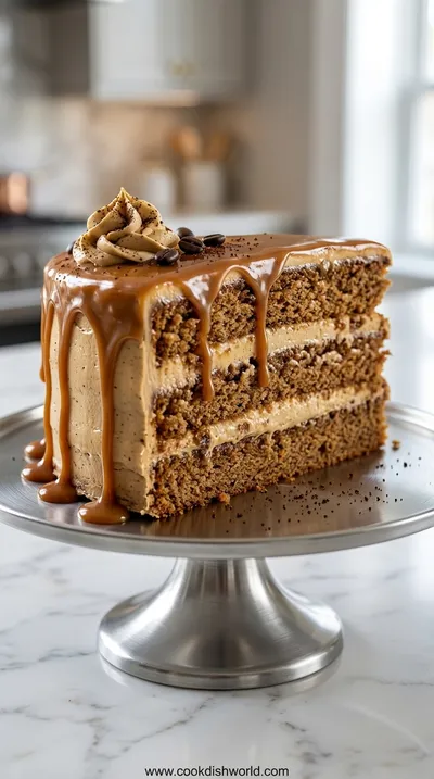 Gooey Coffee Caramel Cake