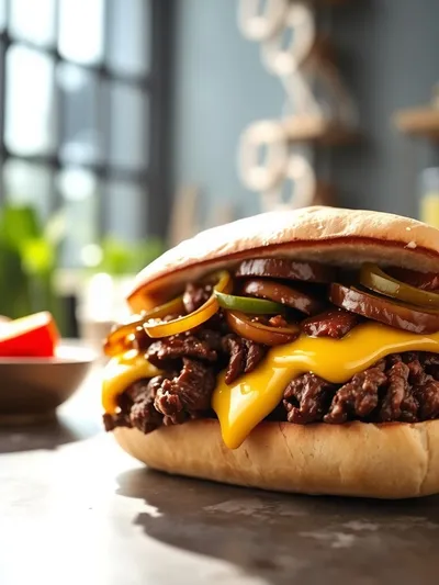 Ground Beef Philly Cheesesteak
