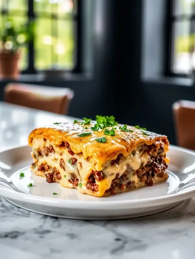 Hamburger and Potato Casserole – 5-Ingredient Comfort Meal - cooking process