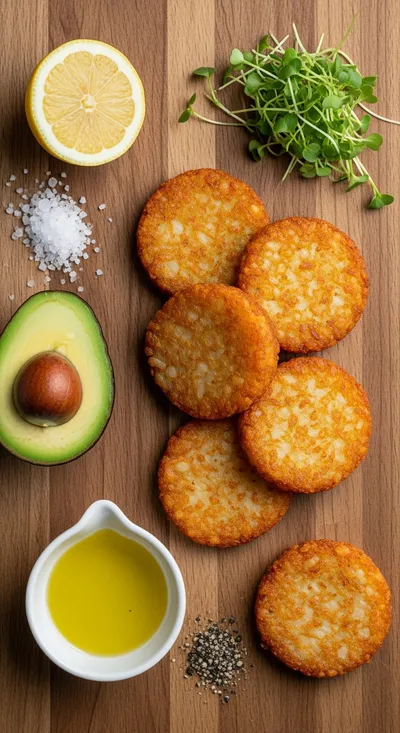 Hash Brown Avocado Toast – Healthy Breakfast - cooking process