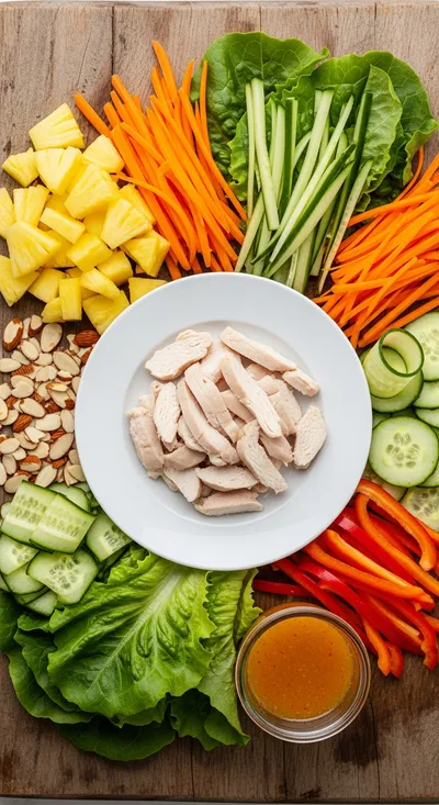 Hawaiian Chicken Salad – Tropical Twist - cooking process