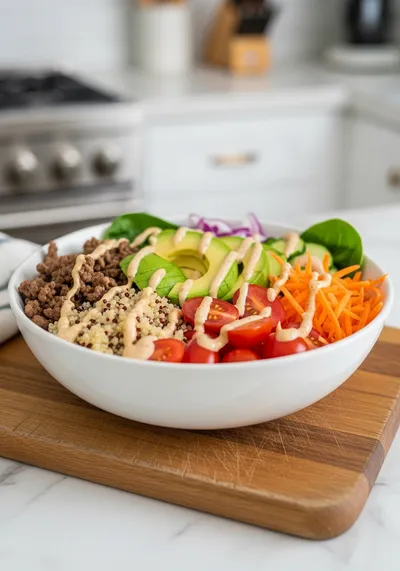 Healthy Burger Bowl – Easy & Nutritious