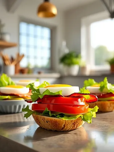 Healthy Hard Boiled Egg BLT Bites