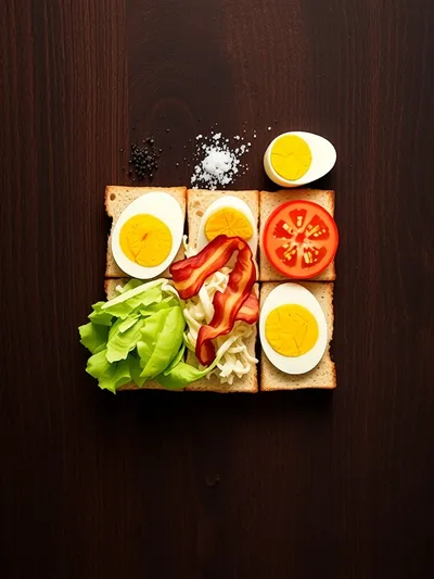 Healthy Hard Boiled Egg BLT Bites - ingredients preparation