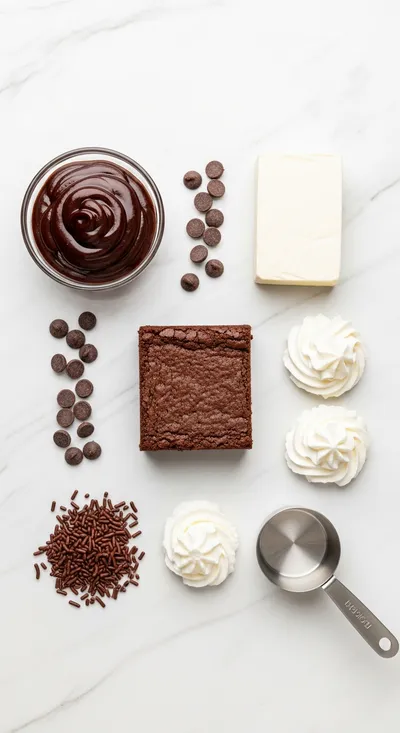 Hot Fudge Sundae Brownie Cheesecake - cooking process