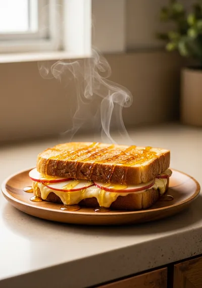 Hot Honey Apple Cheddar Sandwich