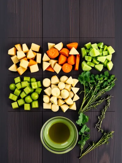 Irish Vegetarian Stew – Hearty Plant‑Based Comfort - ingredients preparation