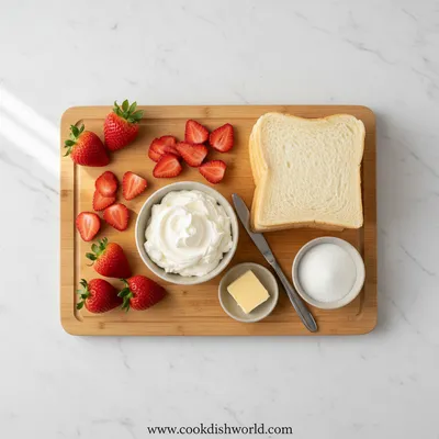 Japanese Strawberry Sandwich - cooking process